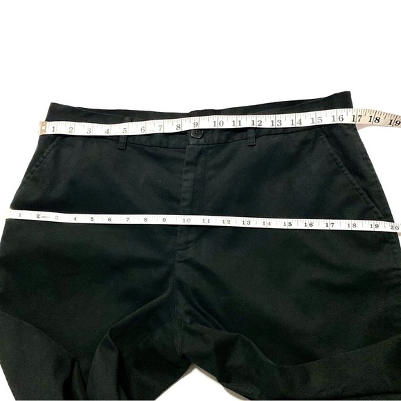 LAUREN Ralph Lauren Black Cotton Twill Pants Size 12 Work Office Business Casual - Picture 9 of 11